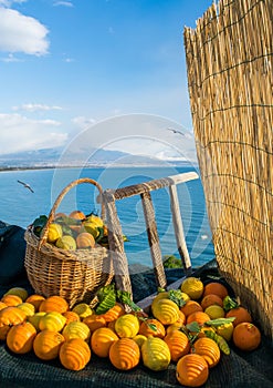 Fruits and landscapes from Italy