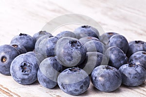 Fruits of northern highbush blueberry Vaccinium corymbosum