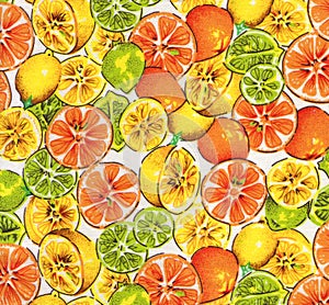 Fruits Pattern Fabric