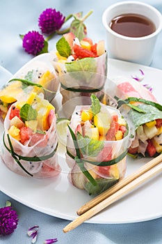Fruits Spring Rolls