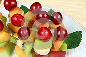 Fruits on sticks