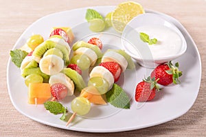 Fruits on sticks