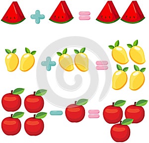 Fruits to learn mathematics