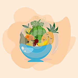 Fruits vector Iustration