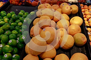 Fruits and vegetable on display in Fred Meyer, Inc., is a chain of hypermarket superstores in Portland photo