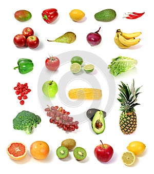 Fruits and vegetables