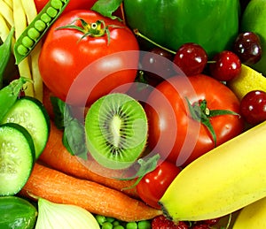 Fruits with vegetables