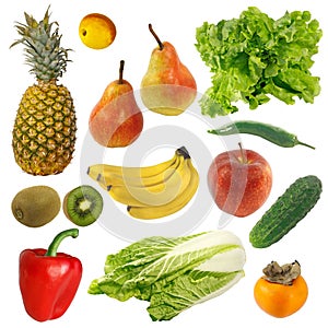 Fruits and vegetables