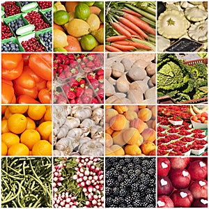 Fruits and vegetables