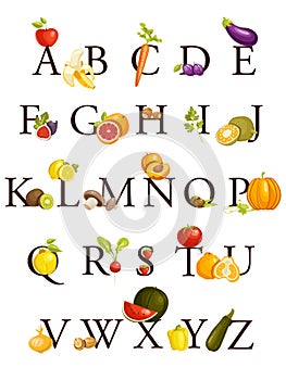 Un verdure l'alfabeto 