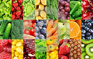 Fruits and vegetables. Background of fresh food