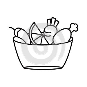 fruits, vegetables, bag, fruits and vegetables bag icon