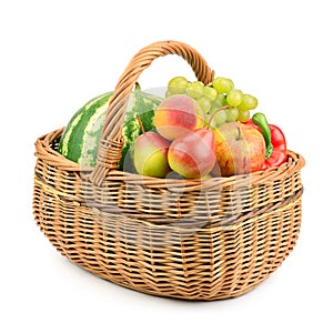 Fruits and vegetables in basket