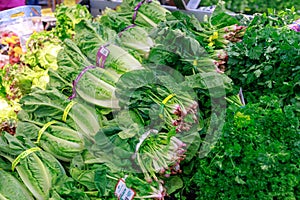 Fruits and vegetables on display in Fred Meyer, Inc., is a chain of hypermarket superstores in Portland, Oregon