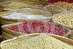 Fruits and vegetables at a farmers market