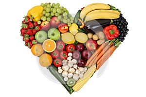 Un verdure formativo cuore argomento un salutare mangiare 