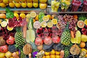 Fruits and vegetables for fresh juices