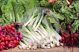 Fruits and vegetables at market