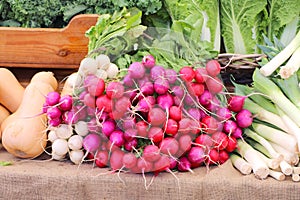 Fruits and vegetables at market