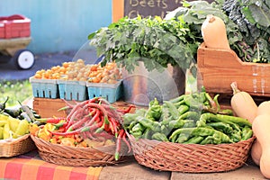 Fruits and vegetables at market