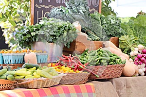 Fruits and vegetables at market