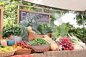 Fruits and vegetables at market