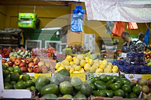 Fruits and vegetables market Hadera Israel