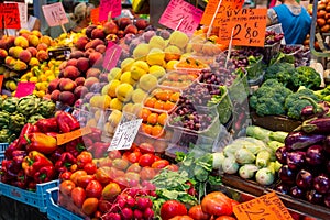 Fruits and Vegetables in Spanish Market