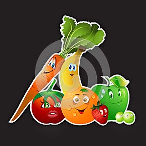 Fruits veggies collection