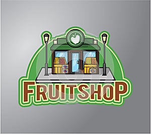 Fruitshop logo design creative art