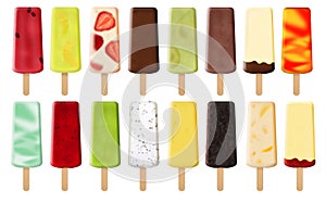 Fruity Delicious Popsicles and Ice Cream bars