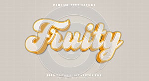 Fruity editable text effect Template