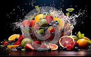 Fruity Flotation Feast. Generative by Ai