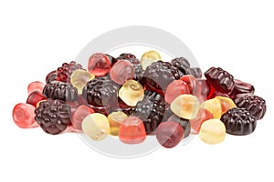 Fruity gummy candies