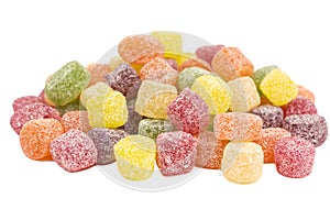 Fruity gummy candies