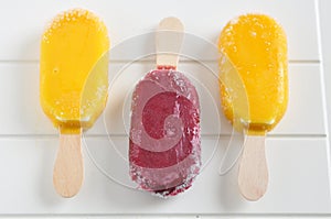 Fruity popsicle sticks