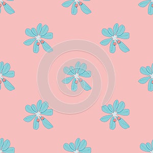 Fruity Whorled Leaf Vector Repeating Pattern