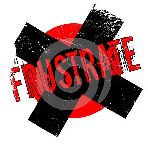 Frustrate rubber stamp