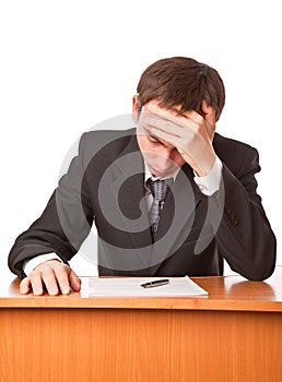 Frustrated businessman