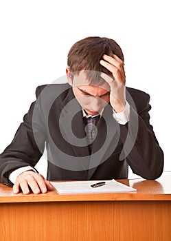 Frustrated businessman
