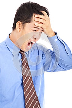 Frustrated businessman