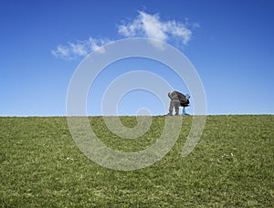 Frustrated businessman outdoor