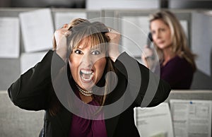 Frustrated Office Worker