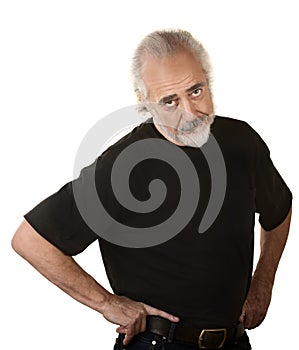 Frustrated Older Man