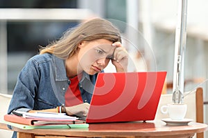 Frustrated student trying to understand on line tutorials