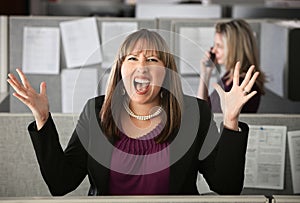 Frustrated Woman Employee