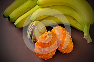fruta del paraiso with bananas photo