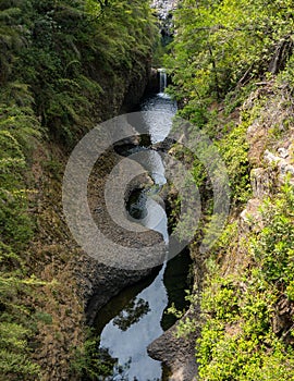 Frutillar waterfall in Radal 7 cups in the region of Maule Chile photo