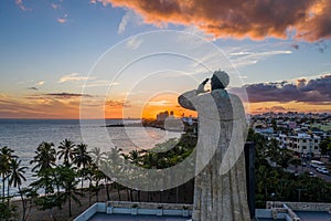 Fry Anton de Montesinos Monument in the Malecon of Santo Domingo, Dominican Republic