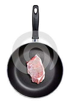 Fry pan isolated on a white background